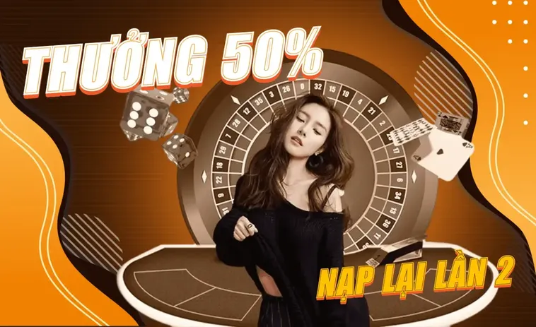 Tặng 50% Cho Lần Nạp Thứ Hai SBOBET Cực Hấp Dẫn